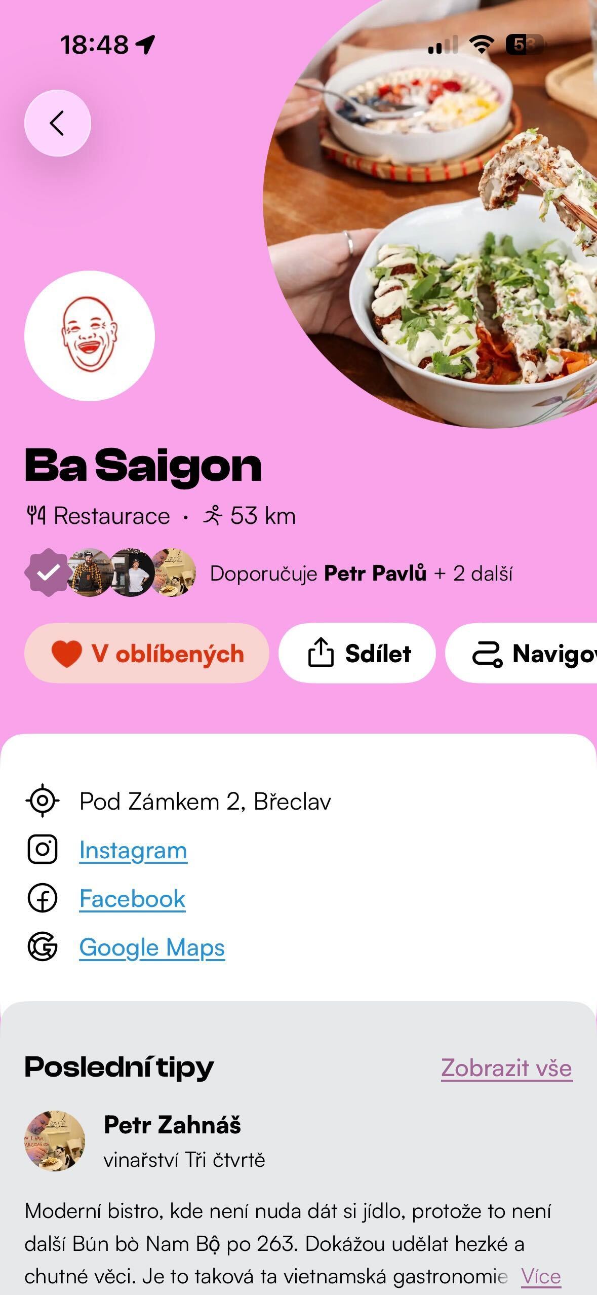 Ba Saigon v aplikaci Futrumi